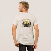 Mops Dog T - Shirt mit benutzerdefiniertem Text lu (Rückseite voll)
