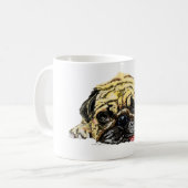 Mops Dog Tasse Funny (Vorderseite Links)