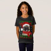 Mops Dog Ugly Sweater Christmas Welpe Hund Lover T-Shirt (Vorne ganz)
