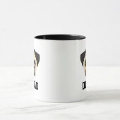 Mops Dog Vater Tasse (Zentrum)