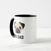 Mops Dog Vater Tasse (Vorderseite Links)