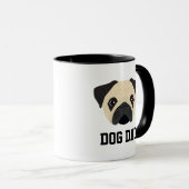 Mops Dog Vater Tasse (VorderseiteRechts)
