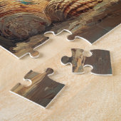 Mops Dog Vintager Strand Puzzle (Seite)