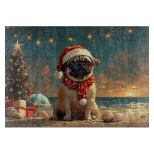 Mops Dog Vintager Strand Schneidebrett