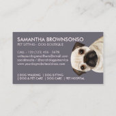 Mops Dog Visitenkarte (Rückseite)