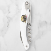 Mops Dog Waiter's Corkschraube Funny Kellnermesser (Rückseite)