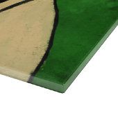 Mops Dog Watercolor Kunstvoll wandern im Valle Ver Schneidebrett (Ecke)