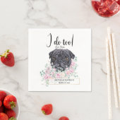 Mops Dog Wedding Cocktail Napkins Serviette (Beispiel)