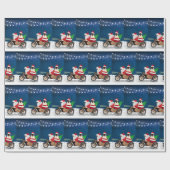 Mops Dog Weihnachtsmann Geschenkpapier (Flach)