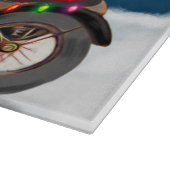 Mops Dog Weihnachtsmann Schneidebrett (Ecke)