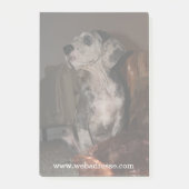 Mops-Dogge Post-it Klebezettel (Vorderseite)