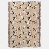 Mops-Doodles Zimmerdekor Decke (Vorderseite Vertikal)