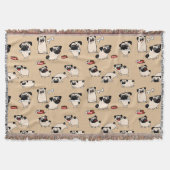 Mops-Doodles Zimmerdekor Decke (Vorderseite)