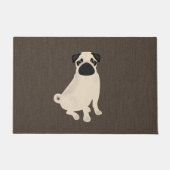 Mops Doormat Fußmatte (Vorderseite)