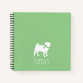 Mops Doppy-Notebook Notizblock (Vorderseite)