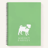 Mops Doppy-Notebook Notizblock (Vorderseite)