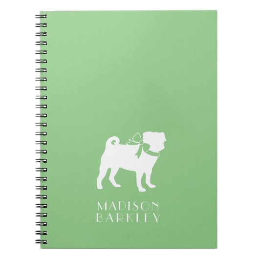 Mops Doppy-Notebook Notizblock (Vorderseite)