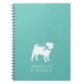 Mops Doppy-Notebook Notizblock (Vorderseite)