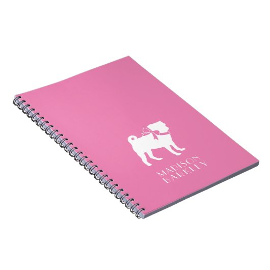 Mops Doppy-Notebook Notizblock (Rechte Seite)