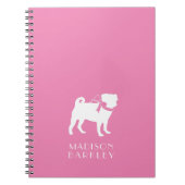 Mops Doppy-Notebook Notizblock (Vorderseite)