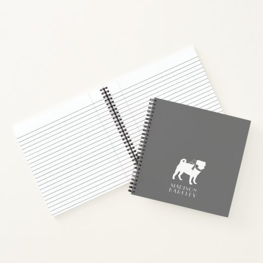 Mops Doppy-Notebook Notizblock (Innenseite)