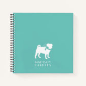 Mops Doppy-Notebook Notizblock (Vorderseite)