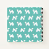 Mops Doppy-Notebook Notizblock (Rückseite)