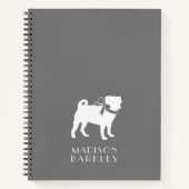 Mops Doppy-Notebook Notizblock (Vorderseite)