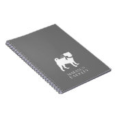 Mops Doppy-Notebook Notizblock (Rechte Seite)