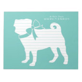 Mops Doppy-Puppy-Notepad Notizblock (Vorderseite)