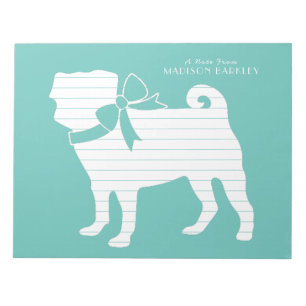Mops Doppy-Puppy-Notepad Notizblock