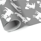 Mops Doppy Wrapping Paper Geschenkpapier (Rolleneckpunkt)