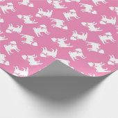 Mops Doppy Wrapping Paper Geschenkpapier (Ecke)