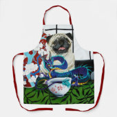 Mops Dragon Chinesischer Drache Schürze (Vorderseite)