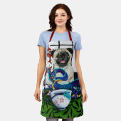 Mops Dragon Chinesischer Drache Schürze (Getragen)