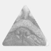 Mops Dreieckiger Aufkleber (Vorderseite)