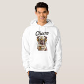 Mops Drink Beer Meme Hoodie (Vorne ganz)