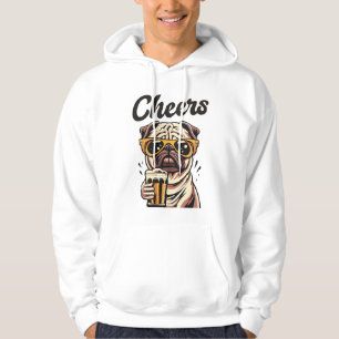 Mops Drink Beer Meme Hoodie
