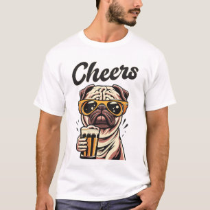 Mops Drink Beer Meme T-Shirt