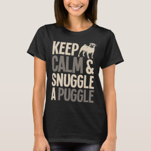 Mops-Druck Behalte Ruhe und schnuppern einen Puggl T-Shirt