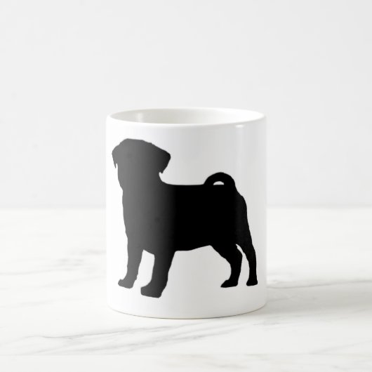 Mops-Druck Kaffeetasse (Mittel)