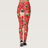 Mops drucken Leggings (Rückseite)