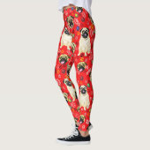 Mops drucken Leggings (Links)
