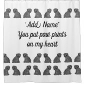 Mops Duschvorhang (Vorderseite)