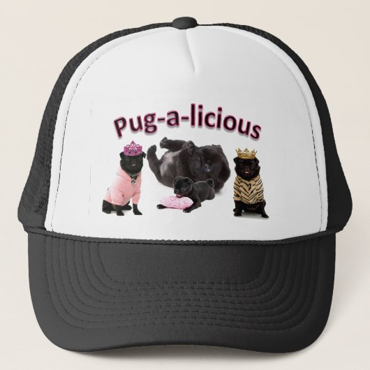 Mops-EIn-Licious Truckerkappe (Vorderseite)