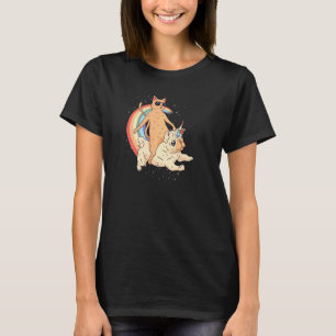 Mops Einhorn Und Katze Pul T-Shirt