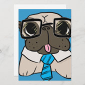 Mops Einladung (Vorne/Hinten)