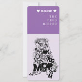 Mops Einladung (Vorderseite)