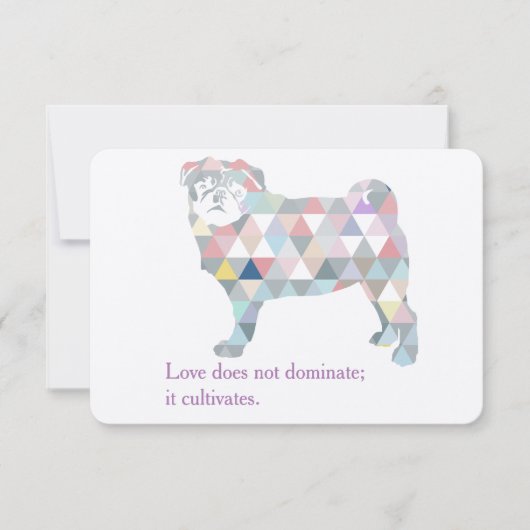 Mops Einladungen (Vorderseite)