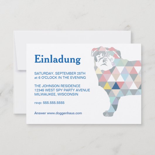 Mops Einladungen (Rückseite)